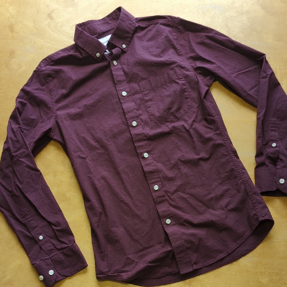 Goodfellow & Co Men's Button-Down Shirt in Plum